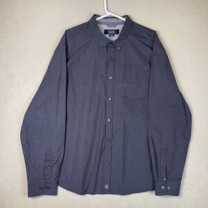 Cody James Shirt Mens Extra Large Gray Red Casual Long Sleeve Button Up Adult‎